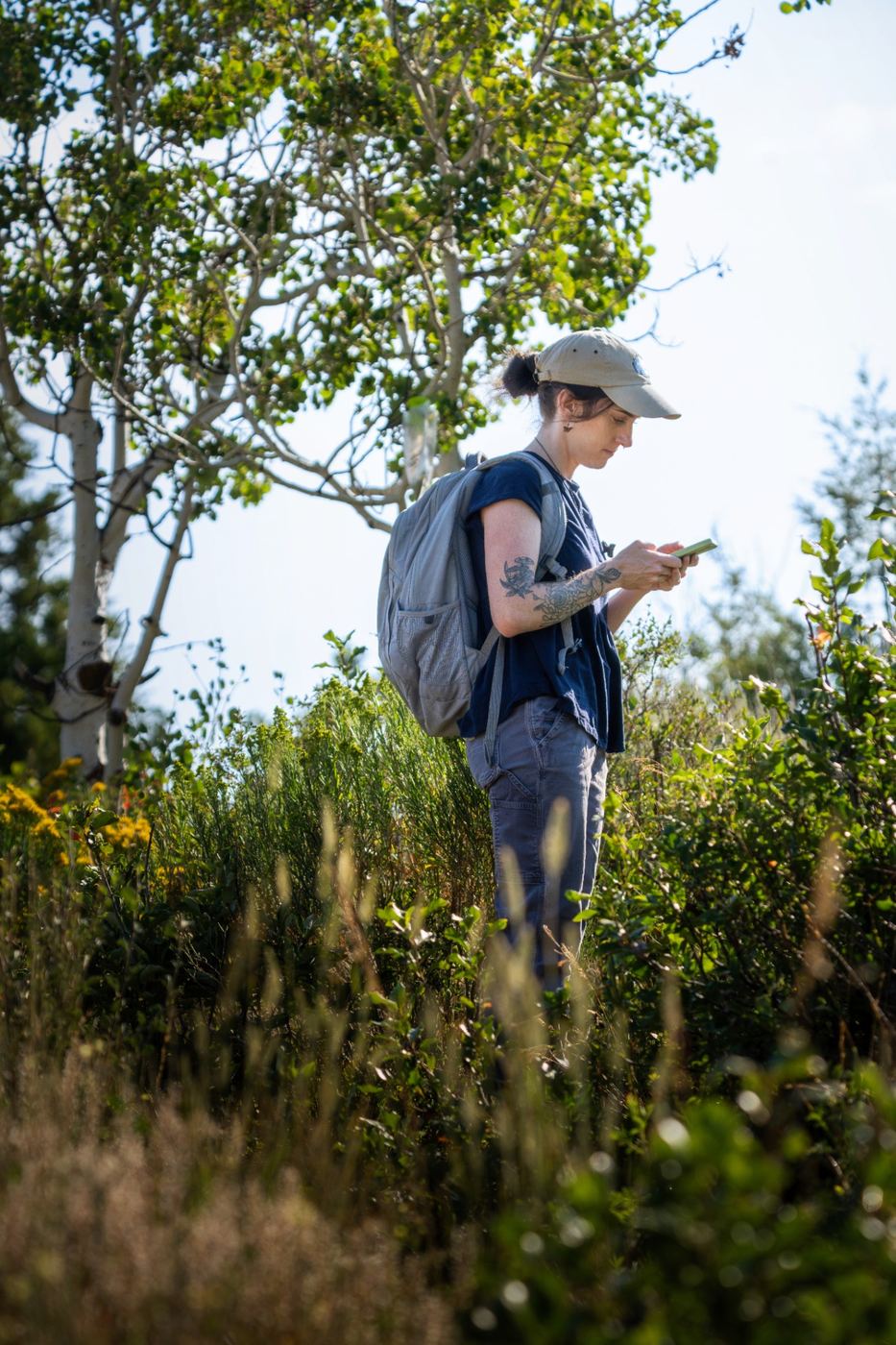 Melany using OnX Hunt to navigate the trails